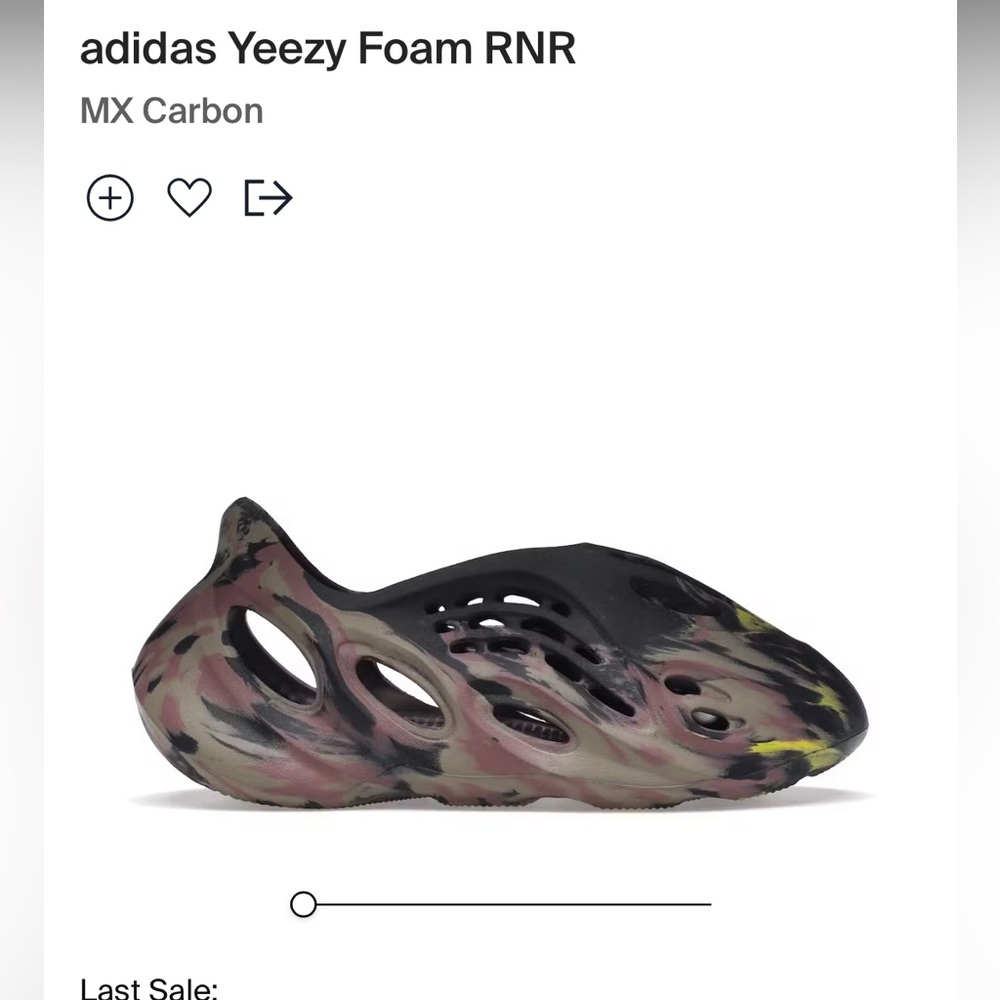 COPY - Authentic Adidas Yeezy Foam RNR
MX Carbon Size: M US 7 no low offers ple…